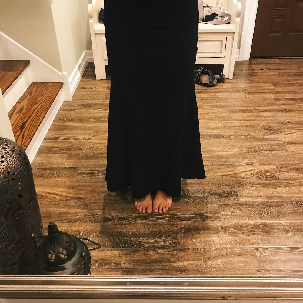 Black Maxi Dress with Sparkles - Picture 8 of 9